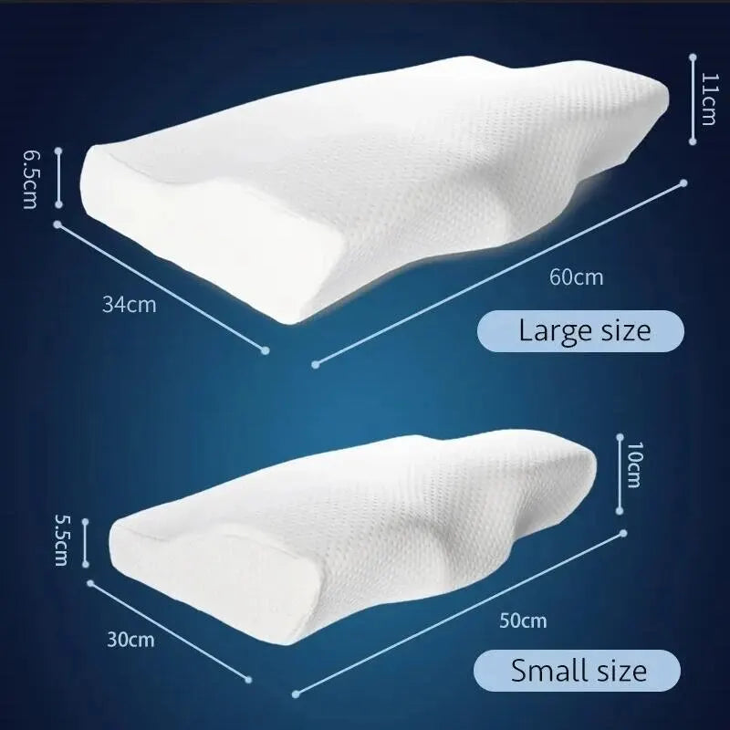 Butterfly Memory Foam Cervical Pillow – Orthopedic Neck Support
