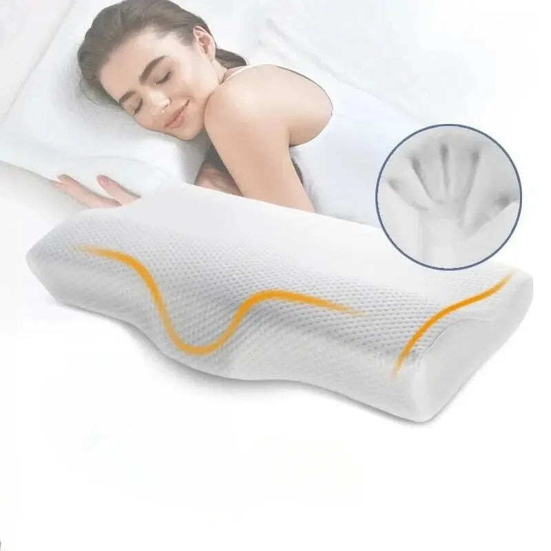 Butterfly Memory Foam Cervical Pillow – Orthopedic Neck Support