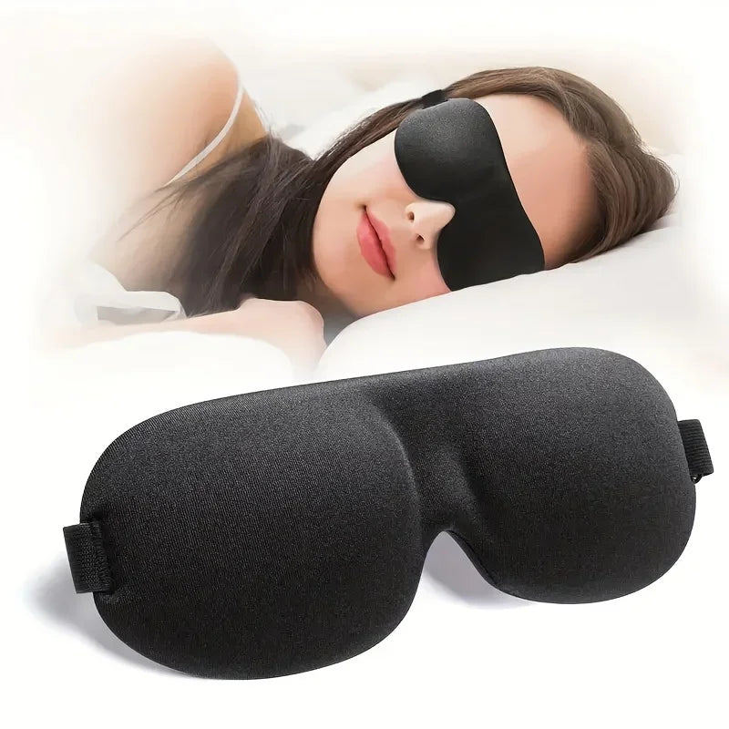 3D Silk Sleep Eye Mask – Soft Comfortable Blindfold for Travel & Sleep