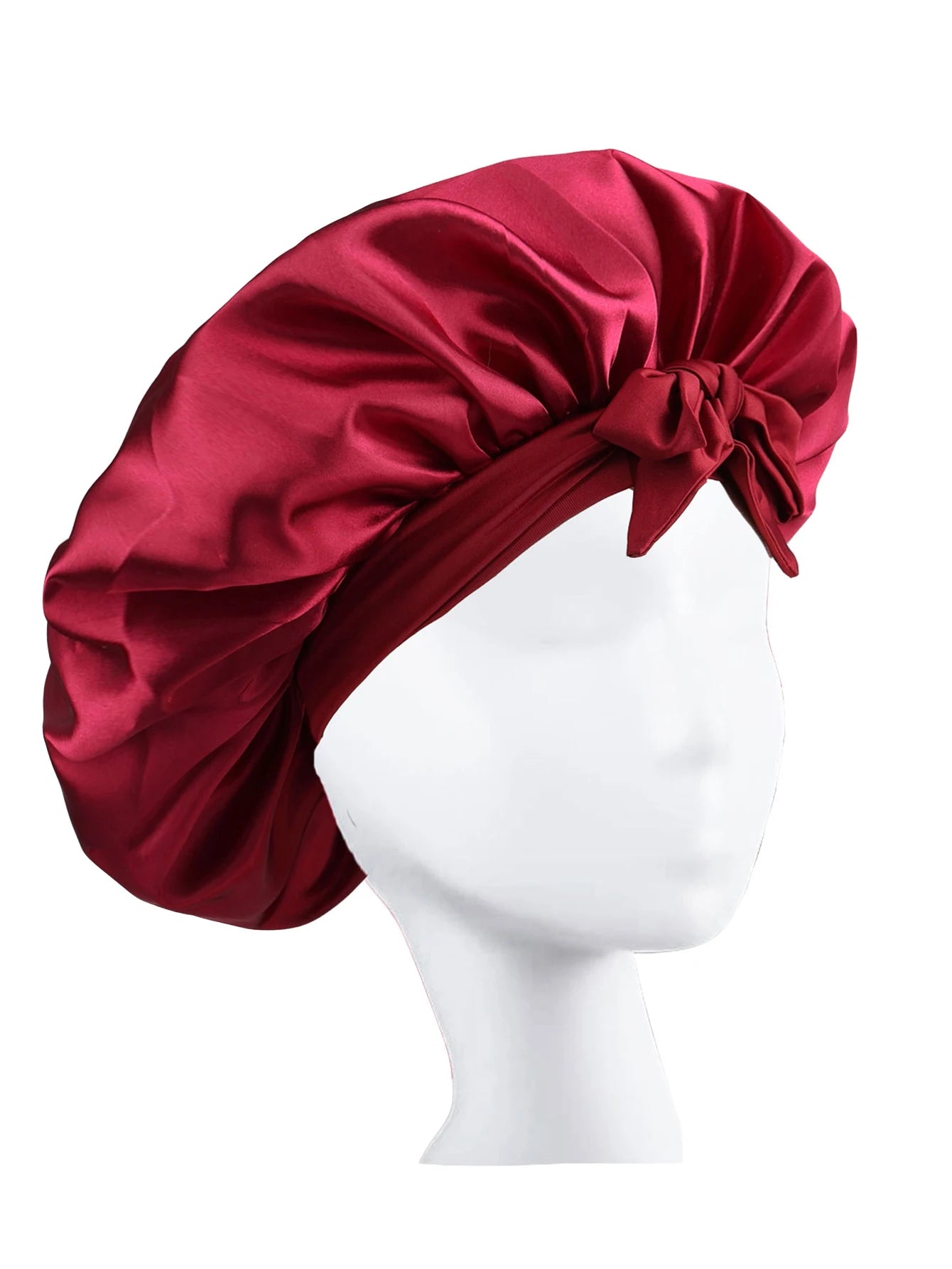 Silk Satin Sleep Bonnet – Adjustable Hair Bonnet for Women & Men