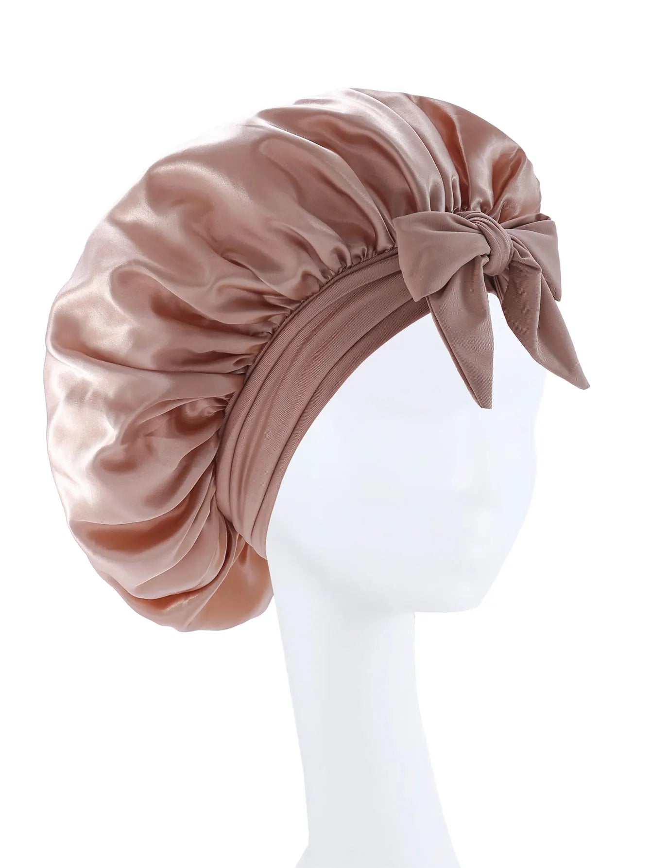 Silk Satin Sleep Bonnet – Adjustable Hair Bonnet for Women & Men