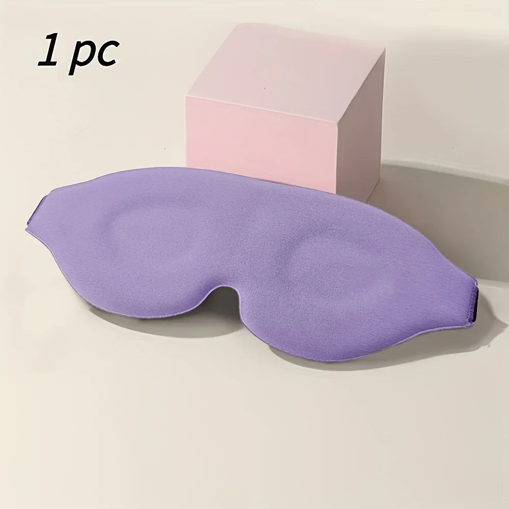 3D Silk Sleep Eye Mask – Soft Comfortable Blindfold for Travel & Sleep