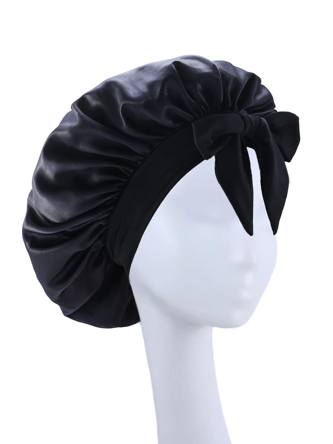Silk Satin Sleep Bonnet – Adjustable Hair Bonnet for Women & Men