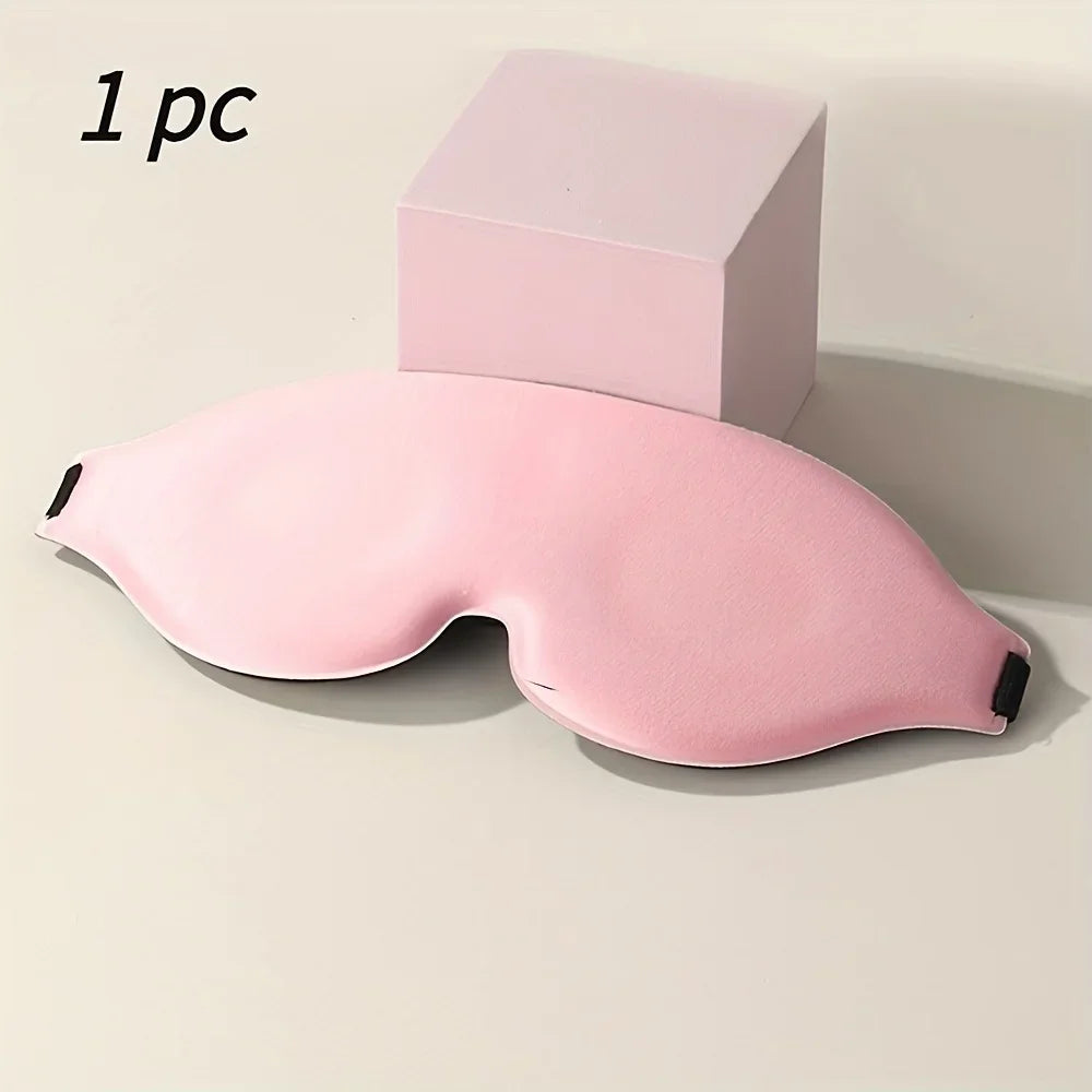 3D Silk Sleep Eye Mask – Soft Comfortable Blindfold for Travel & Sleep