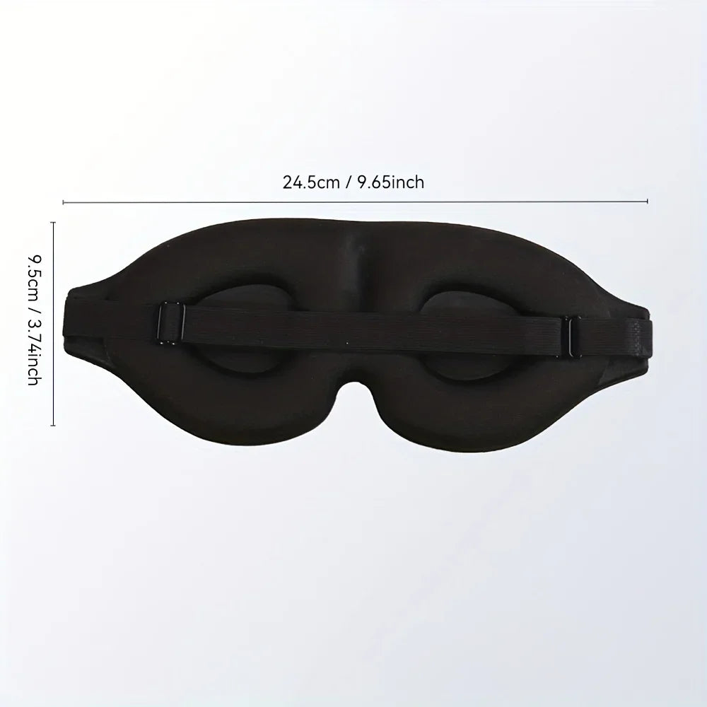 3D Silk Sleep Eye Mask – Soft Comfortable Blindfold for Travel & Sleep