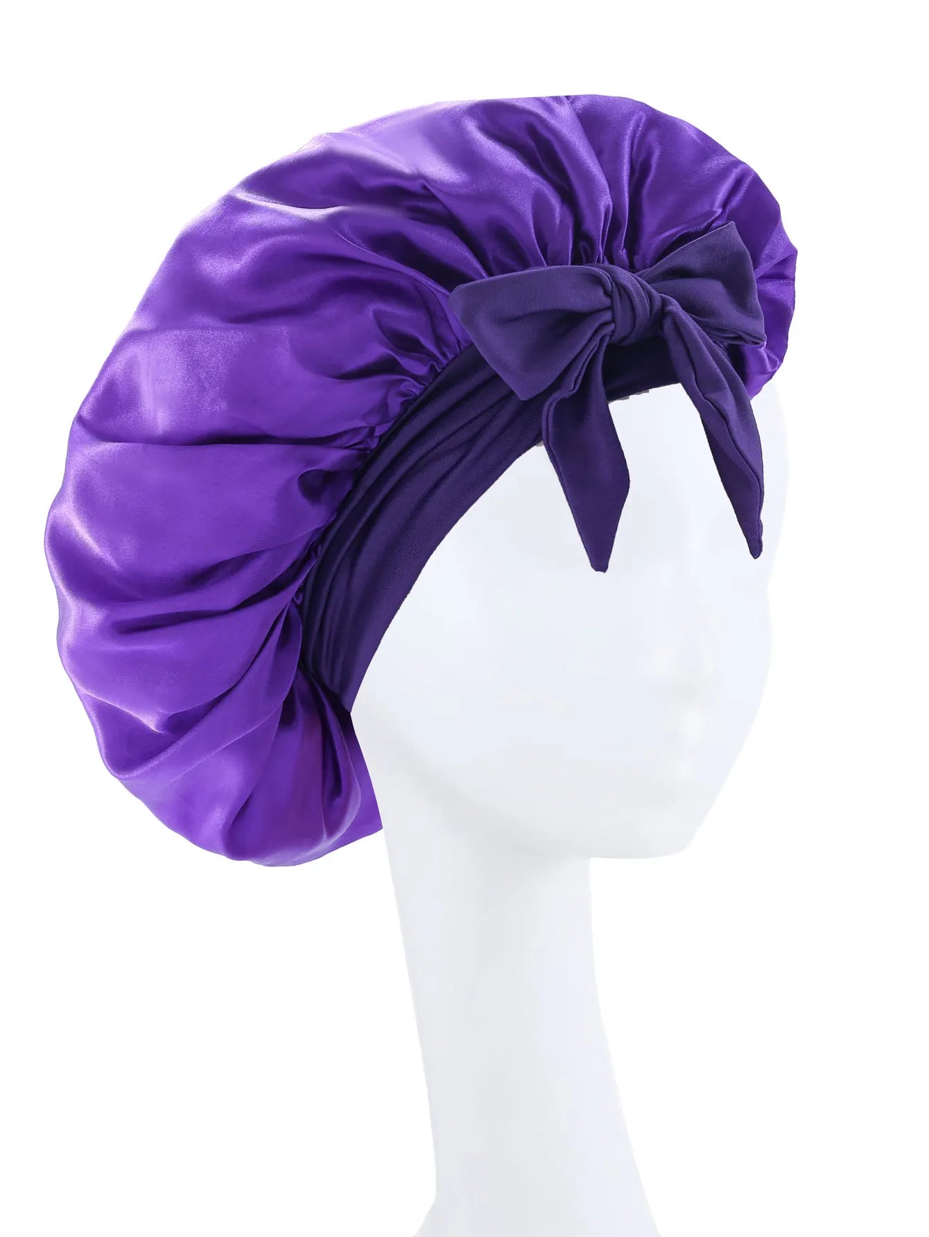 Silk Satin Sleep Bonnet – Adjustable Hair Bonnet for Women & Men