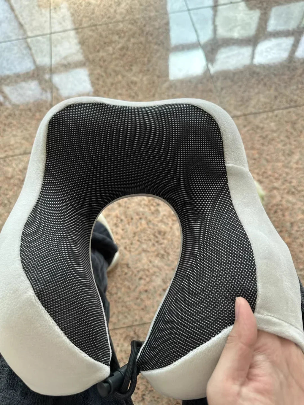 U-Shaped Memory Foam Travel Pillow – Ergonomic Neck Support Cushion
