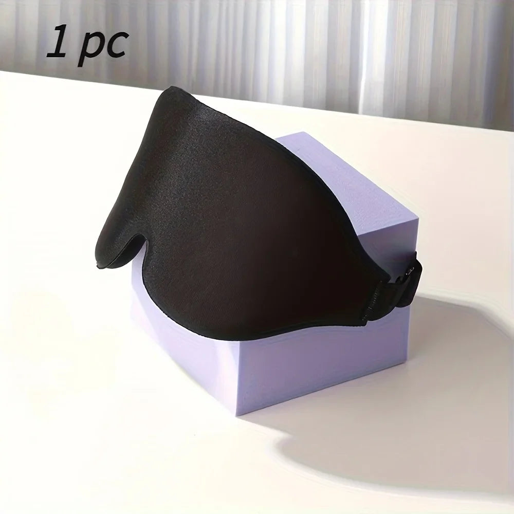 3D Silk Sleep Eye Mask – Soft Comfortable Blindfold for Travel & Sleep
