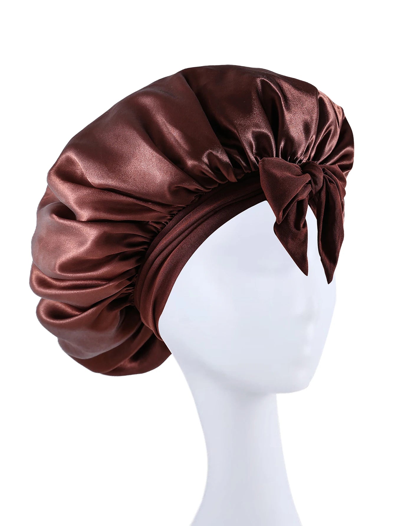 Silk Satin Sleep Bonnet – Adjustable Hair Bonnet for Women & Men