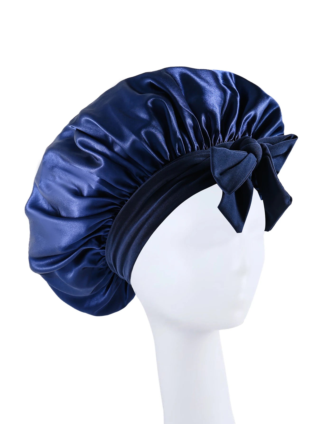 Silk Satin Sleep Bonnet – Adjustable Hair Bonnet for Women & Men